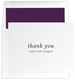 Simple Thank You Letterpress Folded Note Cards Image 5 of 5